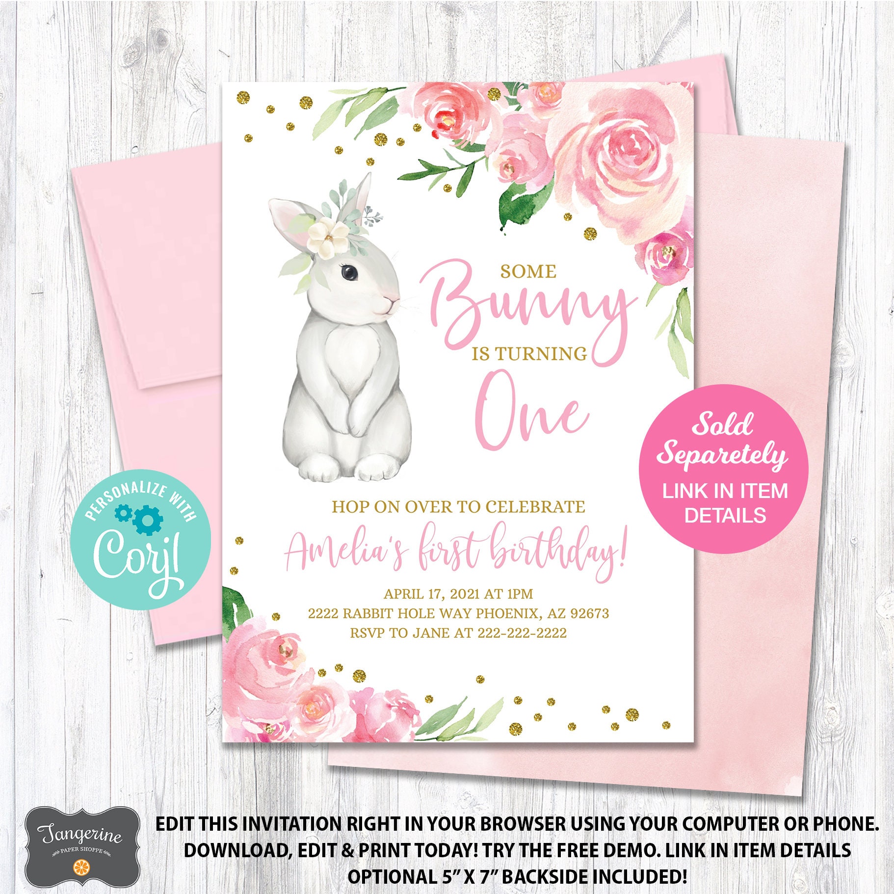 Some Bunny is Two Sign Bunny 2nd Birthday Sign Girl 2nd | Etsy