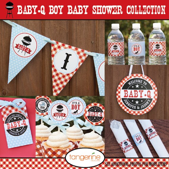 Bbq Baby Shower Door Sign Babyq Decorations Girl Babyque Personalized