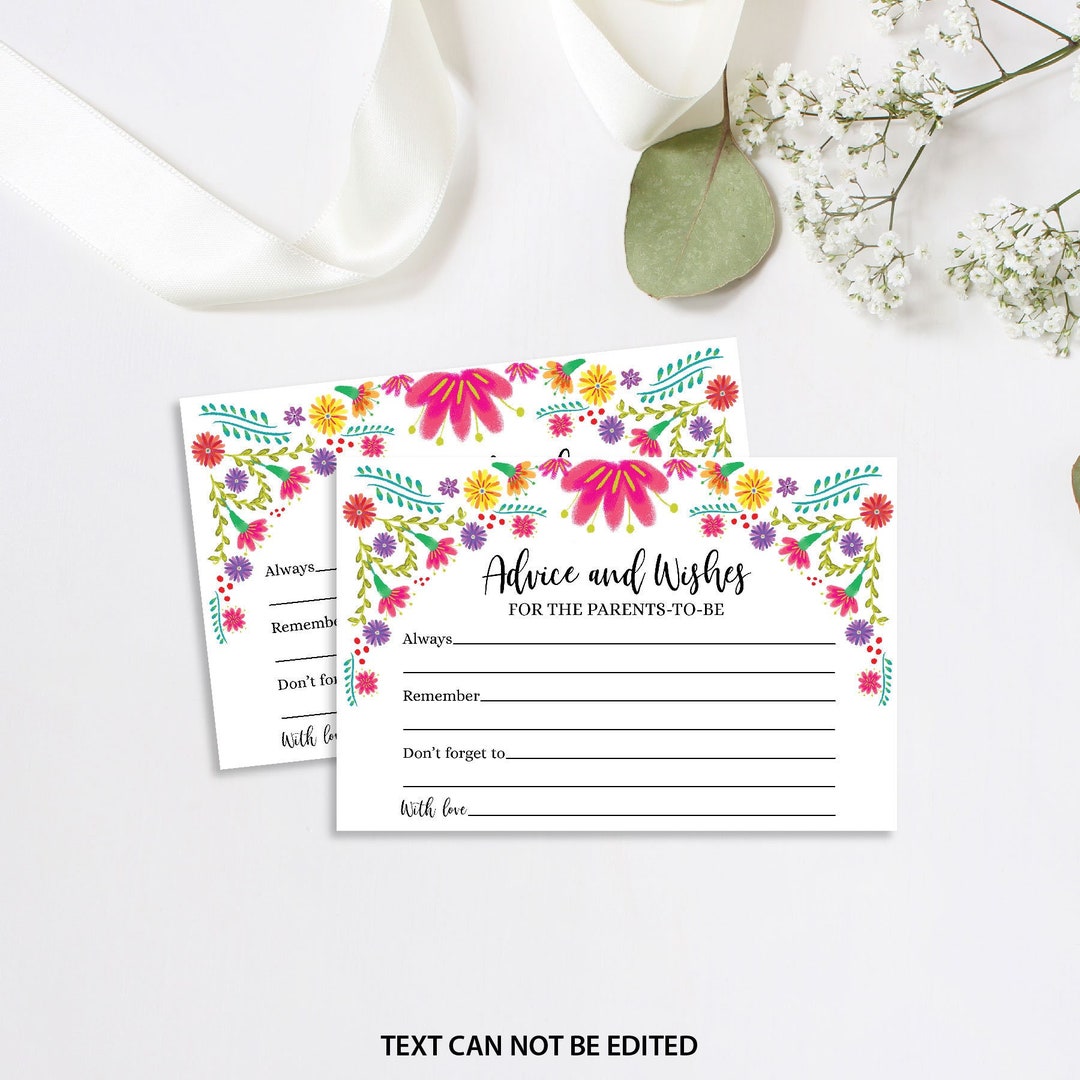 Biglietti di consigli per baby shower per futuri genitori, consigli