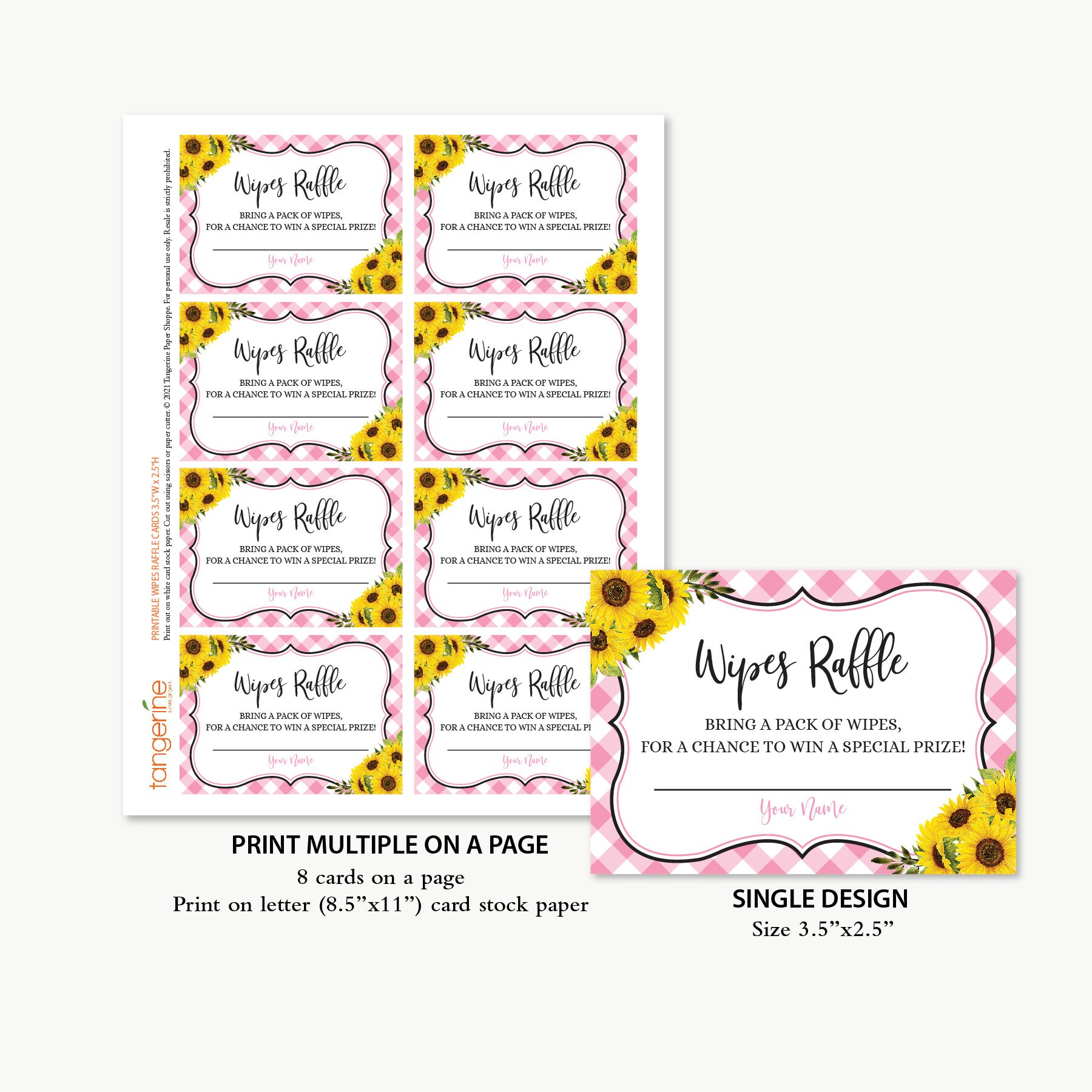 Wipes Raffle Baby Q Wipes Raffle Cards, BBQ Baby Shower Wipes Raffle Ticket, Wipes ...