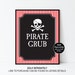 Pirate Birthday Favor Sign, Pirate Booty Sign, Pirate Birthday Decoration, Pirate Favors ...
