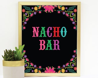 Fiesta Nacho Bar Sign, Fiesta Birthday Decoration, Mexican Birthday Nacho Table, Taco Twosday Birthday, Fiesta Baby Shower Girl