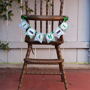 Train Highchair Banner, &quot;I Am 1&quot; Highchair Birthday Banner, Train First Birthday, Printable PDF File, INSTANT DOWNLOAD