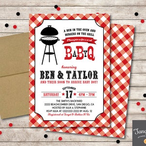 Baby Q Burger Bar Sign Printable, BBQ Baby Shower Burger Bar Sign, Baby Q Shower Sign, Instant Download, Printable PDF File image 2