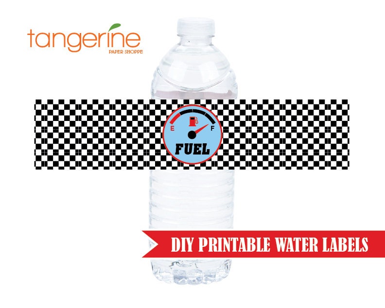 race car water bottle labels race car birthday diy etsy