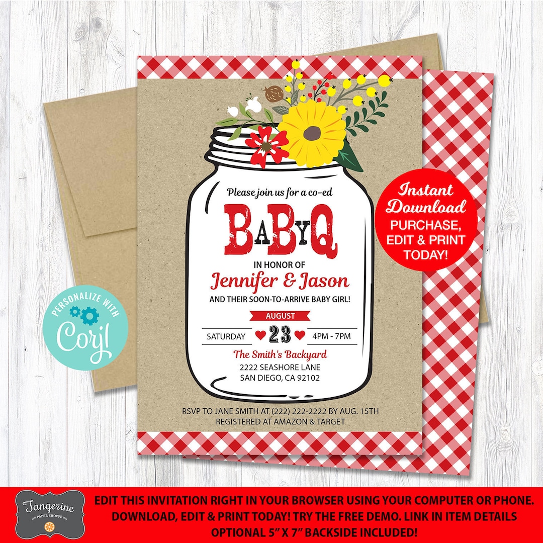 baby-q-shower-invitation-mason-jar-sunflowers-red-bbq-baby-shower-invitation-mason-jar-baby-shower-couples-baby-shower-printable-pdf-file-etsy