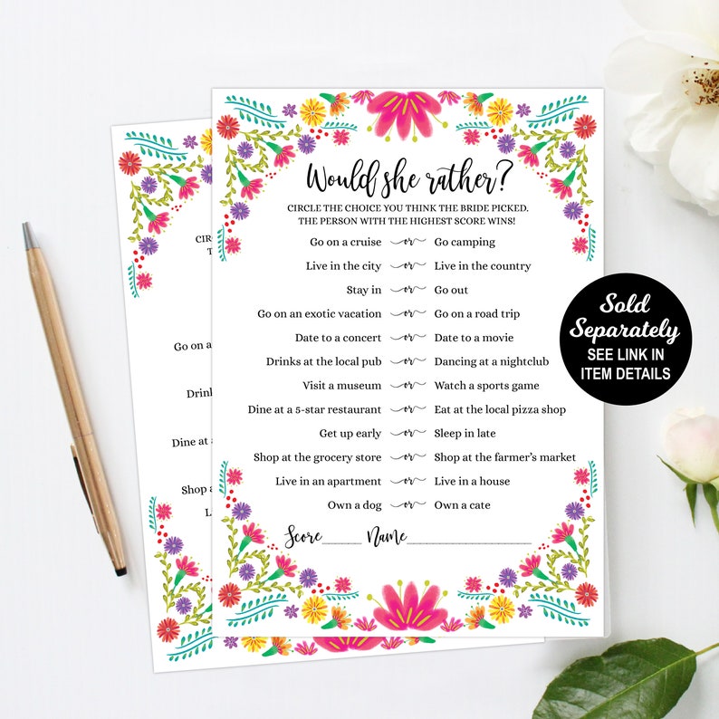 Fiesta Bridal Shower Welcome Sign, Fiesta Shower Sign, Fiesta Bridal Shower Yard Sign, Printable Easel Sign, Fiesta Poster Sign image 3