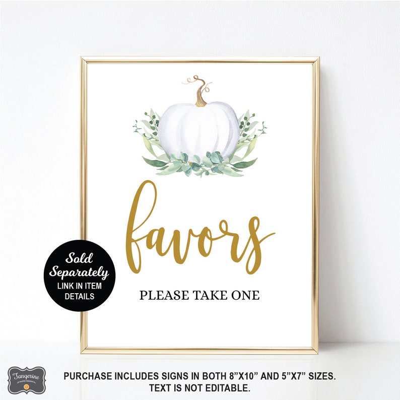 White Pumpkin Baby Shower Invitation, Fall Baby Shower, Little Pumpkin, Greenery Baby Shower Invitation, Plaid, Editable Invitation image 10