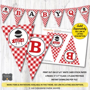 Pacifier Pong Sign, Baby Q Baby Shower Game Sign, BBQ Baby Shower Activity, Printable Sign, Printable PDF File, Instant Download image 8