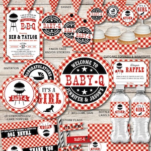 Baby ABC Game Printable, Baby Q Baby Shower Game Red, Baby Shower Games ...