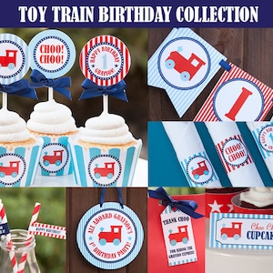 Train Party Decorations, Train Birthday Decorations, Train Party Printables, Choo Choo Birthday, Personalized, Printable, PDF Files