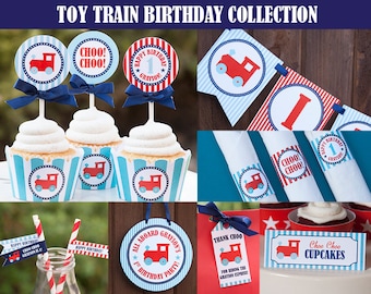 Train Party Decorations, Train Birthday Decorations, Train Party Printables, Choo Choo Birthday, Personalized, Printable, PDF Files