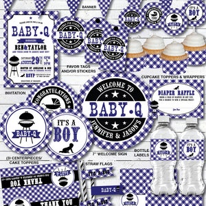 Baby Q Burger Bar Sign Printable, BBQ Baby Shower Burger Bar Sign, Baby Q Shower Sign, Instant Download, Printable PDF File image 10
