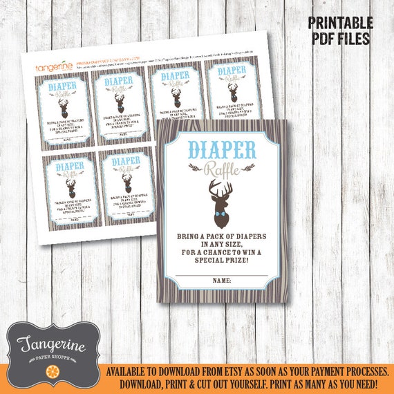 Deer Baby Shower Thank You Cards Printable Little Buck Pdf File Instant