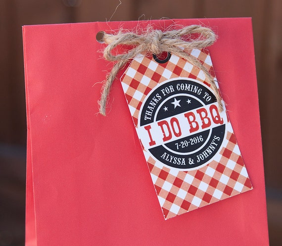 I Do Bbq Decorations I Do Bbq Favor Tags I Do Bbq Couples