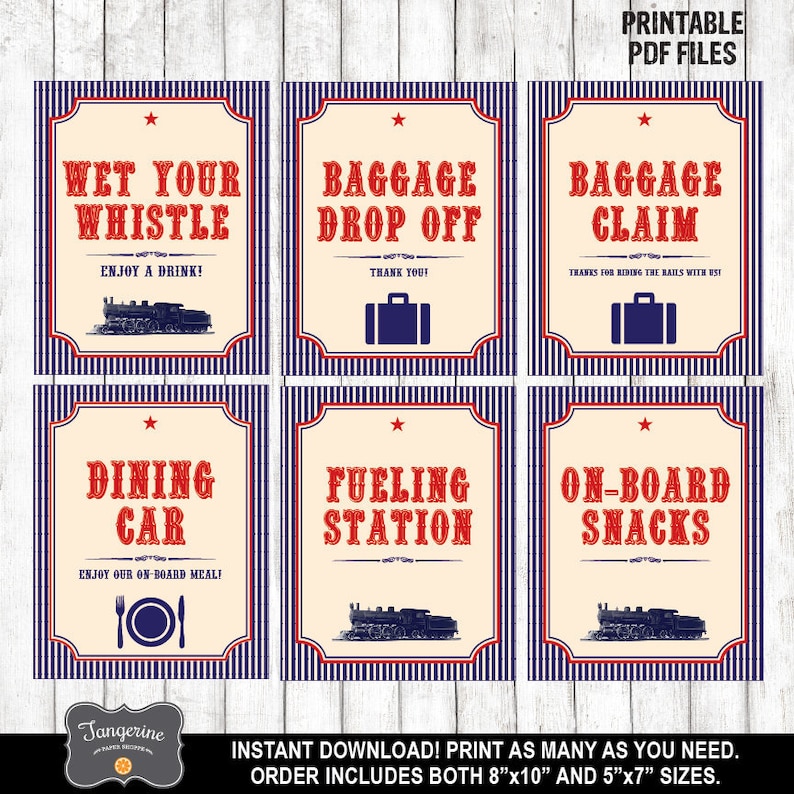 Teach Social gathering Signs and symptoms Established of 6, Printable Practice Signs or symptoms, Common Teach Indicators, Practice Birthday Signs and symptoms, Printable PDF Document, Prompt Down load photograph relating to Party Signs Printable identified as Educate Social gathering Indicators Fixed of 6, Printable Teach Signs and symptoms, Common Prepare Symptoms, Prepare Birthday Indicators, Printable PDF Record, Instantaneous Obtain