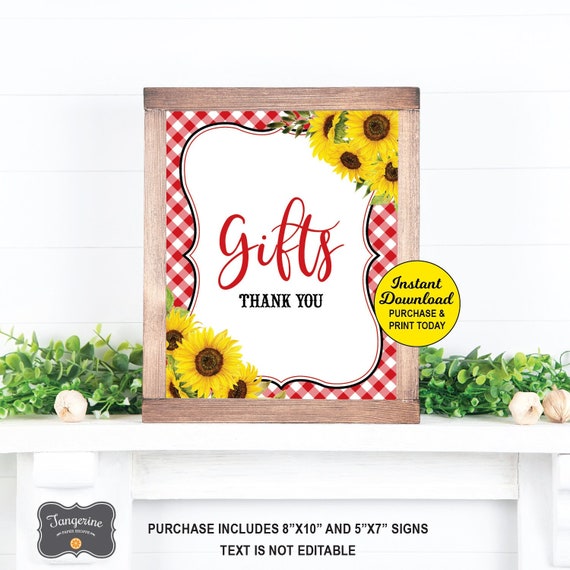 Baby Q Gifts Sign, Gift Table Sign, Sunflower Baby Shower, BBQ Baby Shower, I Do BBQ Gift Sign, Summer Baby Shower, Couples Baby Shower Il_570xn
