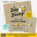 A Baby is Brewing Banner, Beer Baby Shower Banner, Couples Baby Shower ...