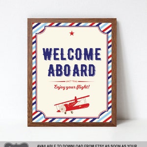 Airplane Birthday Favor Tags, Airplane Thank You Tags, Airplane Luggage Tags, DIY Printable PDF file, Personalized Instant Download image 7