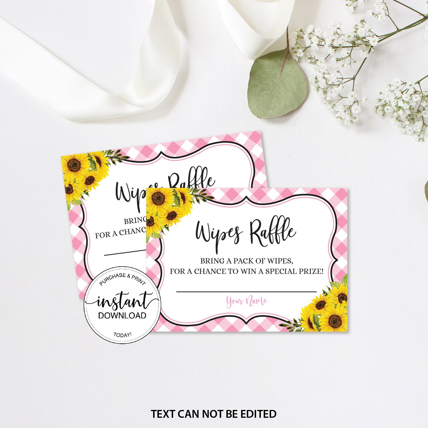 Wipes Raffle Baby Q Wipes Raffle Cards, BBQ Baby Shower Wipes Raffle Ticket, Wipes ...