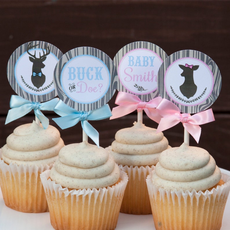 Buck or Doe Gender Reveal Decorations Gender Reveal Party Etsy