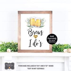 How Well Do You Know the Bride and Groom Game, Brews Before I Dos Game, Engagement Party Game, Couples Wedding Shower Game, Bridal Shower image 3