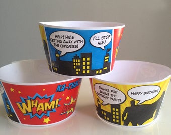Superhero Birthday, Superhero Cupcake Wrappers, Superhero Birthday Decorations, Printable PDF File, Instant Download