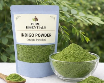 Natural Indigo Powder | Plant-Based Hair Coloring & Herbal Dye