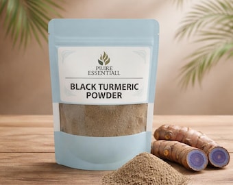 Black Turmeric Powder (Curcuma caesia) | Raw Herbal Powder | Natural Botanical Ingredient | Craft & Traditional Use|  Cultivated in farm