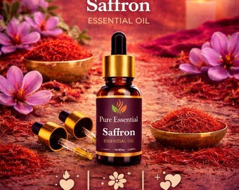 Pure Essential Saffron Fragrance Oil – Warm Exotic Aroma for Diffusers, Candles, Soap