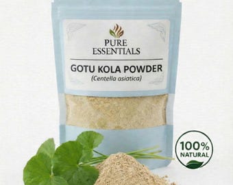 Gotu Kola Pulver | Centella Asiatica Pulver | 100 Prozent natürliches Kräuterpulver | Ayurvedische Kräuter für Wellness
