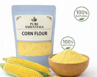Natural Corn Flour | Light Yellow Maize, Baking & Thickening