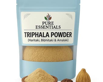 Triphala Pulver | Ayurvedisches Kräuterpulver | Amla Haritaki Bibhitaki Mischung | 100 Prozent natürlich & rein | Traditionelle Kräuterergänzung