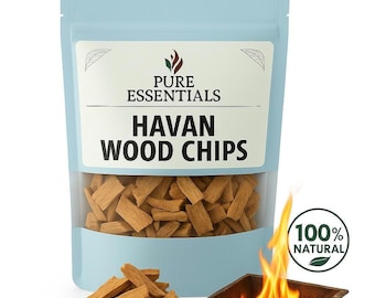Havan Holzspäne | Natürliches Yagya Holz für Puja & Havan | Sacred Ritual Chips | Vedisches Pooja Samagri