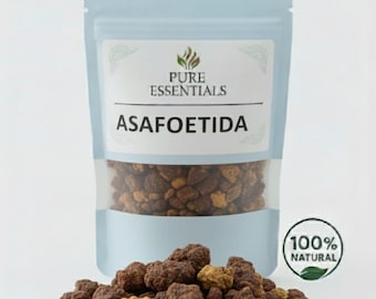 Premium Whole Asafoetida Resin (Hing) | Natural Aromatic Spice Chunks | Pure Unprocessed Hing for Cooking & Ayurvedic Use | Strong Flavor