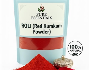 Traditional Red Kumkum Powder | Natural Roli Tilak for Pooja