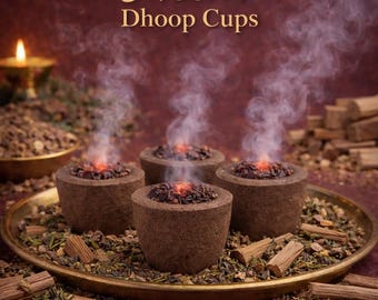 Gobelets Neem Dhoop | Coupes de parfum d'intérieur à base de plantes