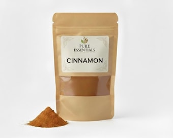 Premium Cinnamon Powder l 100 Percent Pure and Natural l Freshly Ground Dalchini Aromatic Spice for Cooking, Baking, Tea and DIY