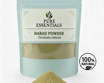 Polvo de Harad orgánico / Haritaki / Terminalia Chebula / Hierba ayurvédica pura y natural / Cultivada en granja