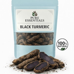 Dried Black Turmeric Root | Kali Haldi, Herbal Ingredient