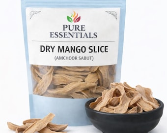Dry Mango Slices Whole | Natural Amchoor Slice | Sun Dried Raw Mango | Traditional Indian Ingredient
