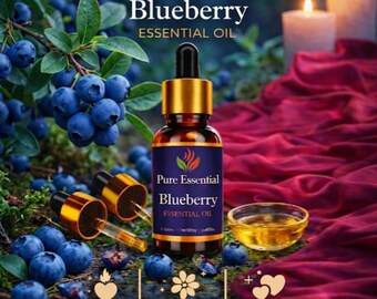 Pure Essential Blueberry Fragrance Oil – Sweet Berry Aroma for Diffusers, Candles, Soap