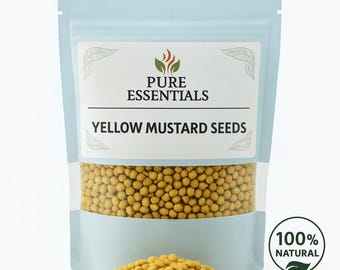 Semillas de mostaza amarilla: especia aromática para cocinar y encurtir.
