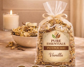 Pure Essential Vanilla Potpourri – Sweet Botanical Home Fragrance Mix