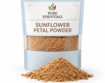 Pure Essential Sunflower Petal Powder – Dried Botanical Ingredient for Tea Blends