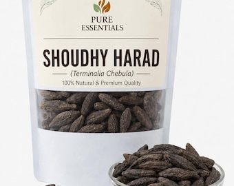 Shodhit Harad Terminalia Chebula Indisk Haritaki Torkad frukt Traditionell botanisk ingrediens