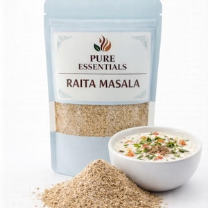 Raita Masala Pulver | Traditionell yoghurtkryddablandning | Indisk matlagningsmasala | Ren eterisk