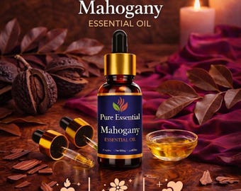 Pure Essential Mahogany Fragrance Oil – Warm Woody Aroma for Diffusers, Candles, Soap