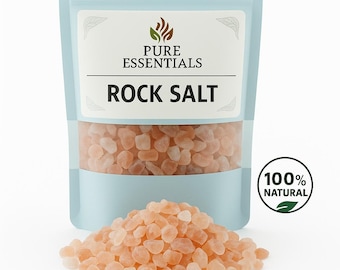 Himalayan Pink Rock Salt | Pure Edible Crystal, Detox Mineral Salt