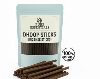 Natural Dhoop Stick | Hand Rolled Incense Sticks for Puja, Meditation & Spiritual Use | Long Lasting Aroma | Eco Friendly Dhoop